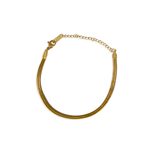 snake chain bracelet gold plated womens